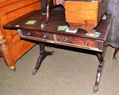 Lot 445 - Regency mahogany sofa table