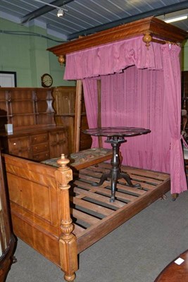 Lot 448 - Victorian mahogany half tester bed