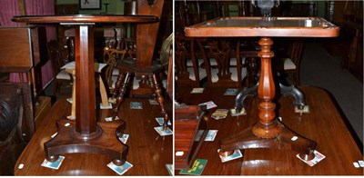 Lot 460 - Victorian occasional table and a William IV occasional table