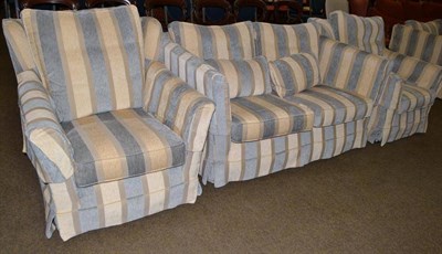 Lot 478 - Two Multi-York settees and two matching armchairs