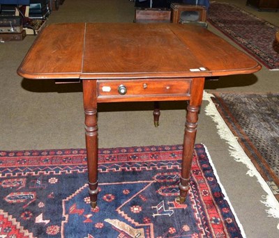 Lot 484 - Victorian mahogany Pembroke table and a Victorian dining chair