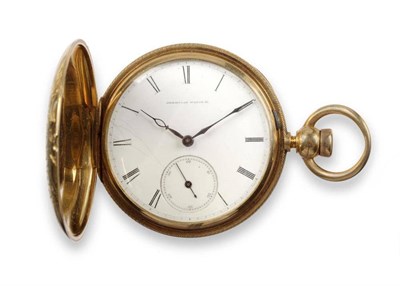 Lot 319 - A Full Hunter Pocket Watch, signed American Watch Co, circa 1867, lever movement signed...