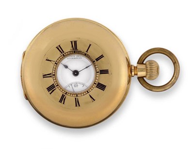 Lot 324 - A Half Hunter Keyless Lever Pocket Watch, signed T R Russell, 18 Church Street, Liverpool,...