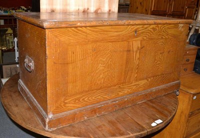 Lot 597 - A scumbled pine blanket box