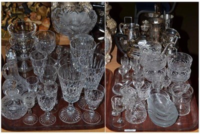 Lot 40 - A silver mug, plated wares and glassware