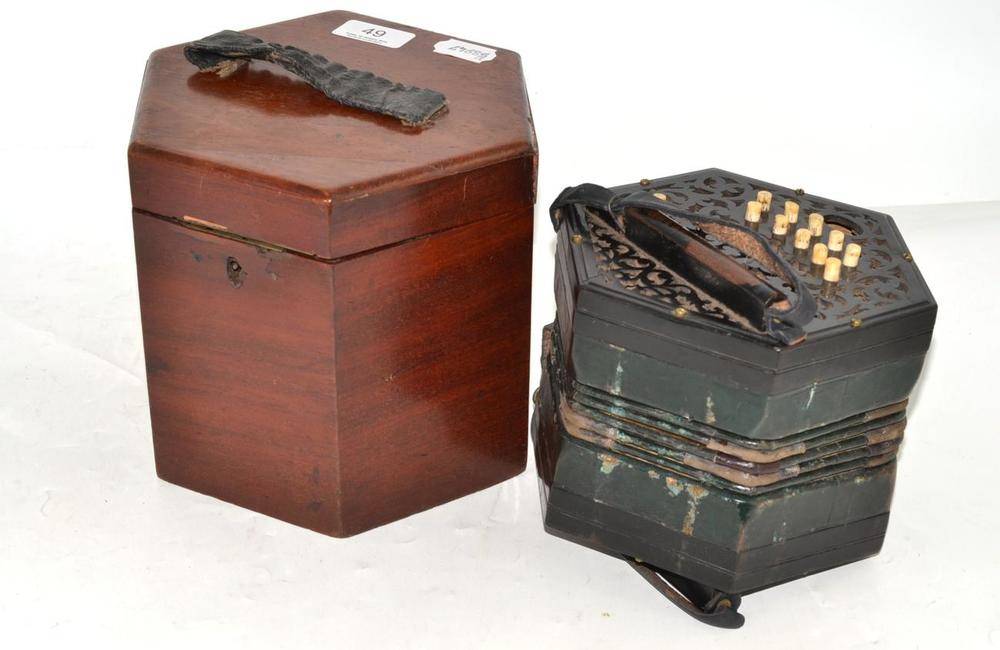 Lot 49 19th century squeeze box