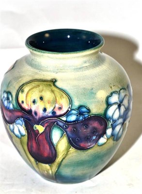 Lot 96 - Walter Moorcroft Orchid and Spring Flowers vase