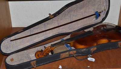 Lot 126 - Cased violin