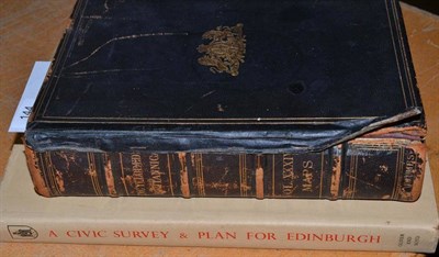 Lot 144 - One volume Encyclopedia Britannica, 10th Edition and one volume Civic Plan for Edinburgh