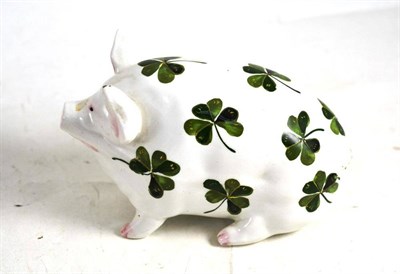 Lot 195 - Wemyss shamrock decorated pig