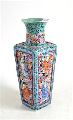 Lot 196 - Chinese polychrome decorated vase
