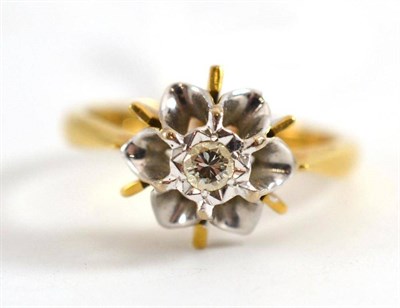 Lot 58 - An 18ct gold diamond solitaire ring