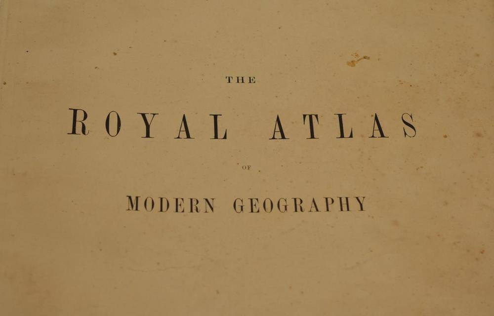 Lot 78 - Johnston (Alexander Keith), The Royal Atlas or Modern Geography, 1878, folio, coloured maps,...