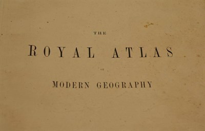 Lot 78 - Johnston (Alexander Keith), The Royal Atlas or Modern Geography, 1878, folio, coloured maps,...