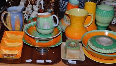 Lot 107 - Collection of Shelley harmony jugs, vases etc