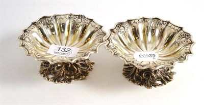 Lot 132 - A pair of Victorian silver table salts