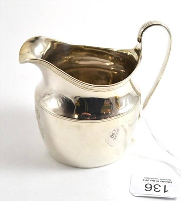 Lot 136 - Georgian silver cream jug