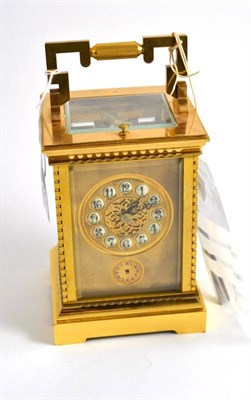 Lot 137 - A Cameron & Forster repeating carriage clock (a.f.)