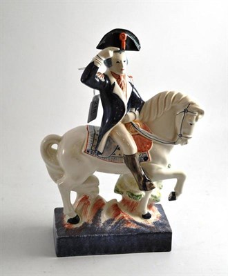 Lot 218 - A large Rye Pottery George Washington figure on horseback