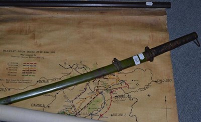 Lot 246 - A Chinese copy of a Japanese Kutani and a trench map