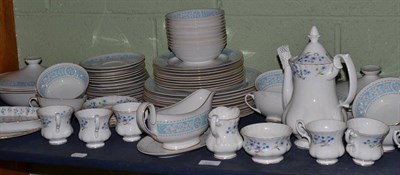 Lot 265 - Royal Doulton Hampton Court dinner service, Richmond 'Blue Rock' coffee set and two Royal...