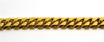 Lot 331 - A curb link bracelet