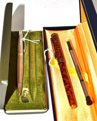 Lot 344 - Waterman biro and a silver pen