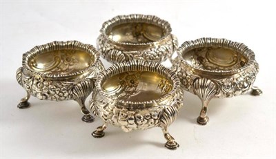 Lot 446 - Four Victorian silver table salts