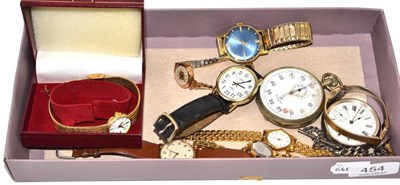 Lot 454 - A 9ct gold gentleman's wristwatch signed Rotary, a lady's 9ct gold wristwatch, lady's Rotary...