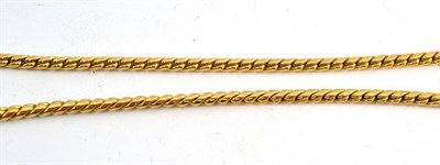 Lot 493 - A 9ct gold fancy link necklace