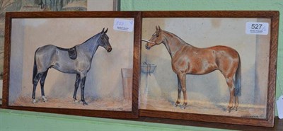 Lot 527 - Dorothy Margaret and Elizabeth Mary Alderson (1900-1992) (1900-1988) A pair of horses in...