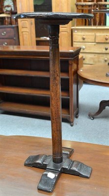 Lot 682 - Candle stand and a twin handled silver cup