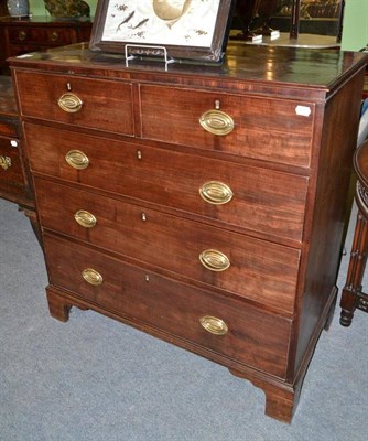 Lot 719 - A Regency four height mahogany chest of drawers