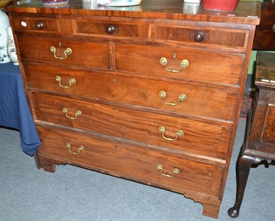 Lot 721 - Late Georgian mahogany chest of drawers