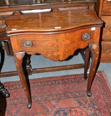 Lot 737 - Georgian mahogany inlaid card table with Dutch marquetry