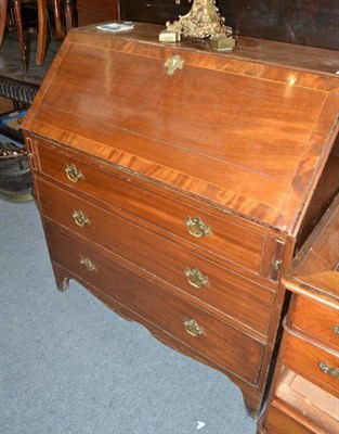 Lot 803 - A 19th century mahogany bureau