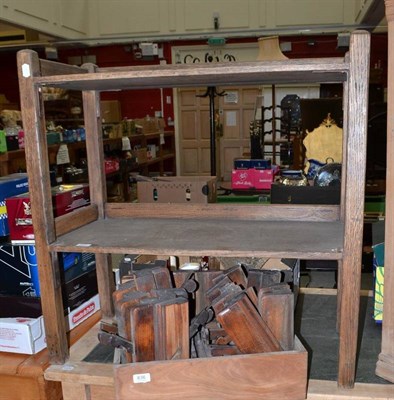 Lot 837 - An oak two tier buffet