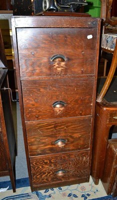 Lot 840 - A 1940s plywood filing cabinet