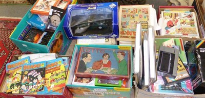 Lot 889 - A large collection of Sinclair and Atari video games, vintage computer games, toys, annuals, etc