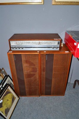 Lot 910 - A Tandberg radio and speakers