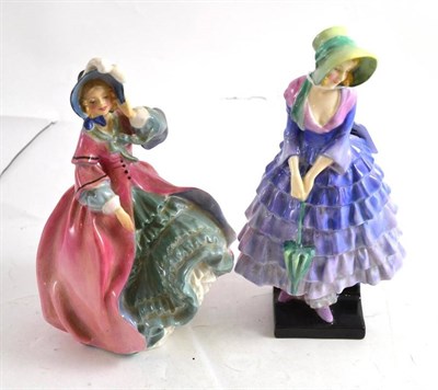 Lot 46 - Two Royal Doulton figures - ";Spring Morning"; and ";Priscilla"; HN1495