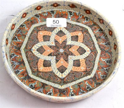 Lot 50 - Vallauris Pottery Mosaique circular dish