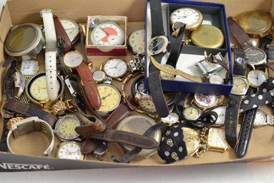 Lot 65 - Quantity of watches and a lady's 9ct gold wristwatch