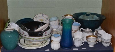 Lot 99 - Assorted 20th century ceramics including Shelley, Susie Cooper, Carltonware bowl and similar ginger