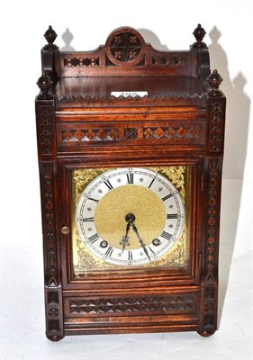 Lot 102 - A striking mantel clock, movement stamped W&H Sch