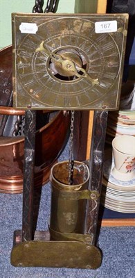 Lot 167 - Brass mounted water clock inscribed Robt Smythe 1692