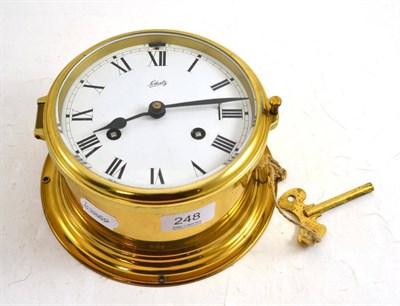 Lot 248 - Schatz brass ship's clock