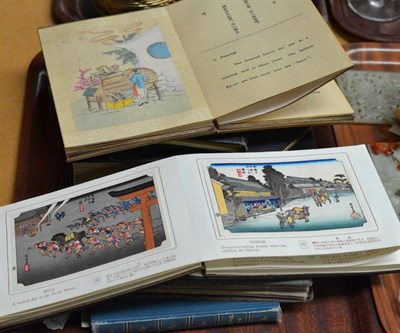 Lot 283 - Autograph album, photograph and postcard albums, two Japanese albums, etc