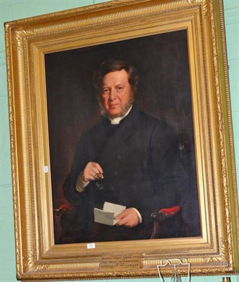 Lot 342 - J. Irvine (19th century), Portrait of Rev Thomas Brown, oil on canvas  Presented to the...