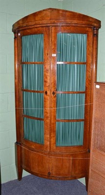 Lot 361 - A large 19th century mahogany Biedermeier corner cabinet